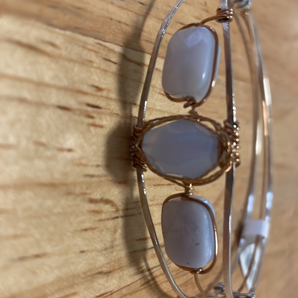 Handmade Blue Lace Agate bracelet - Picture 5 of 6